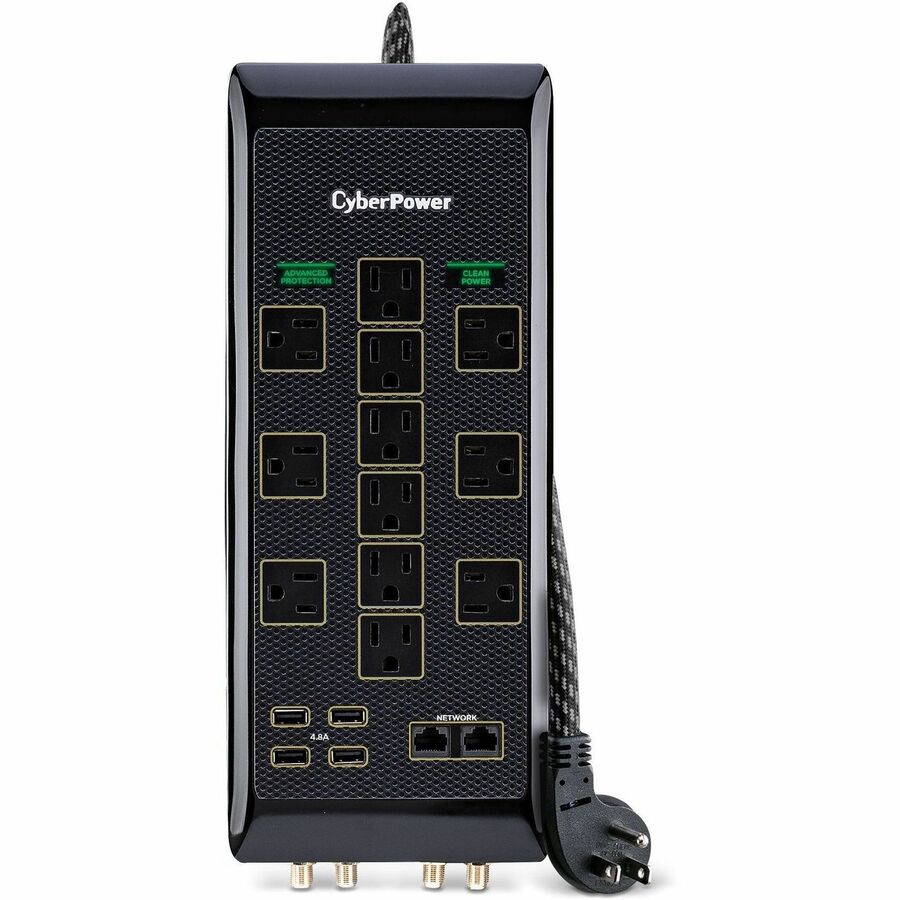 CyberPower PBJ5UC Premium 12 - Outlet Surge Protector with 3480 J Surge Suppression