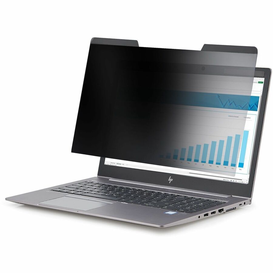StarTech Laptop Privacy Screen for 15.6" Notebook, Removable Magnetic Laptop Security Filter, Blue Light Reducing, Matte/Glossy, TAA