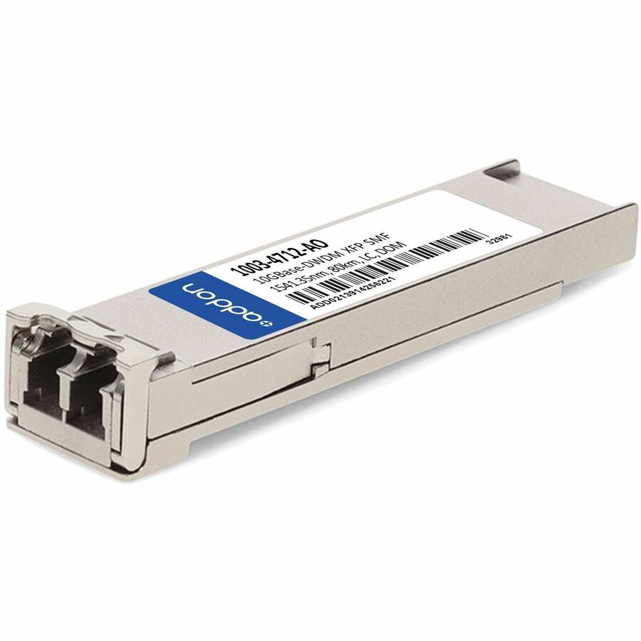 AddOn Optelian® 1003-4712 Compatible TAA 10GBase-DWDM XFP Transceiver 100GHz (SMF, 1541.35nm, 80km, LC, DOM)