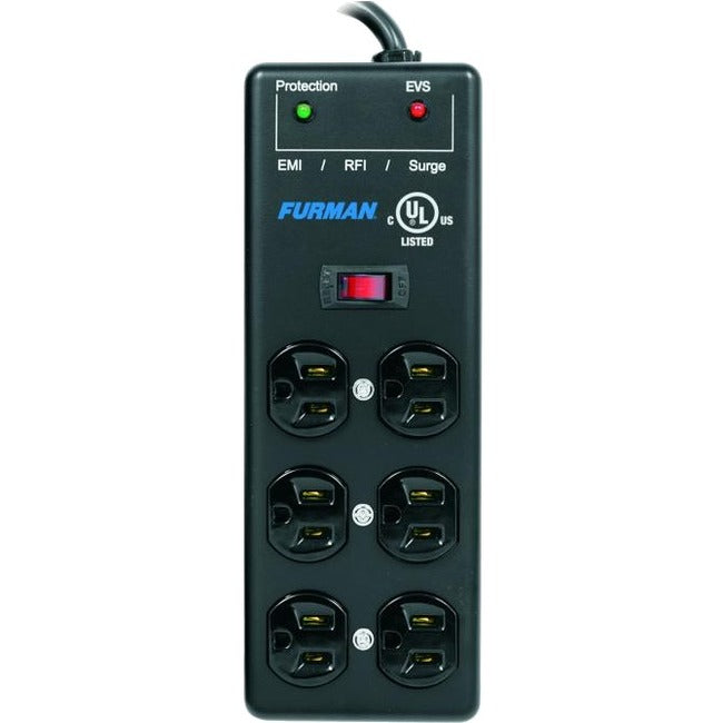 Furman Pro Plugs SS-6B-PRO 6-Outlet Power Conditioner with EVS Voltage Protection & EMI/RFI Filtration
