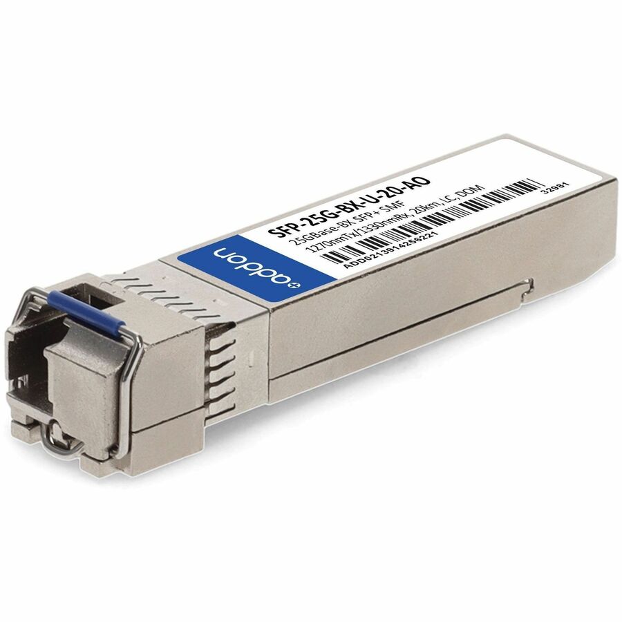 AddOn Cisco® SFP-25G-BX-U-20 Compatible TAA 25GBase-BX SFP28 Transceiver (SMF, 1270nmTx/1330nmRx, 20km, LC, DOM)