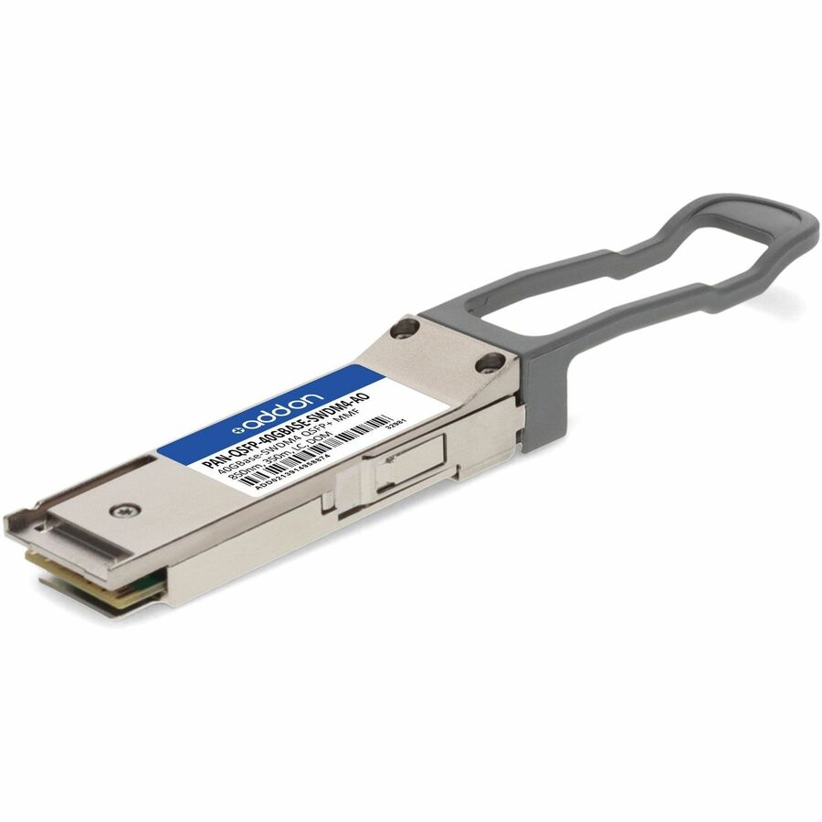 AddOn Palo Alto Networks® PAN-QSFP-40GBASE-SWDM4 Compatible TAA 40GBase-SWDM4 QSFP+ Transceiver (MMF, 850nm, 100m, LC, DOM)