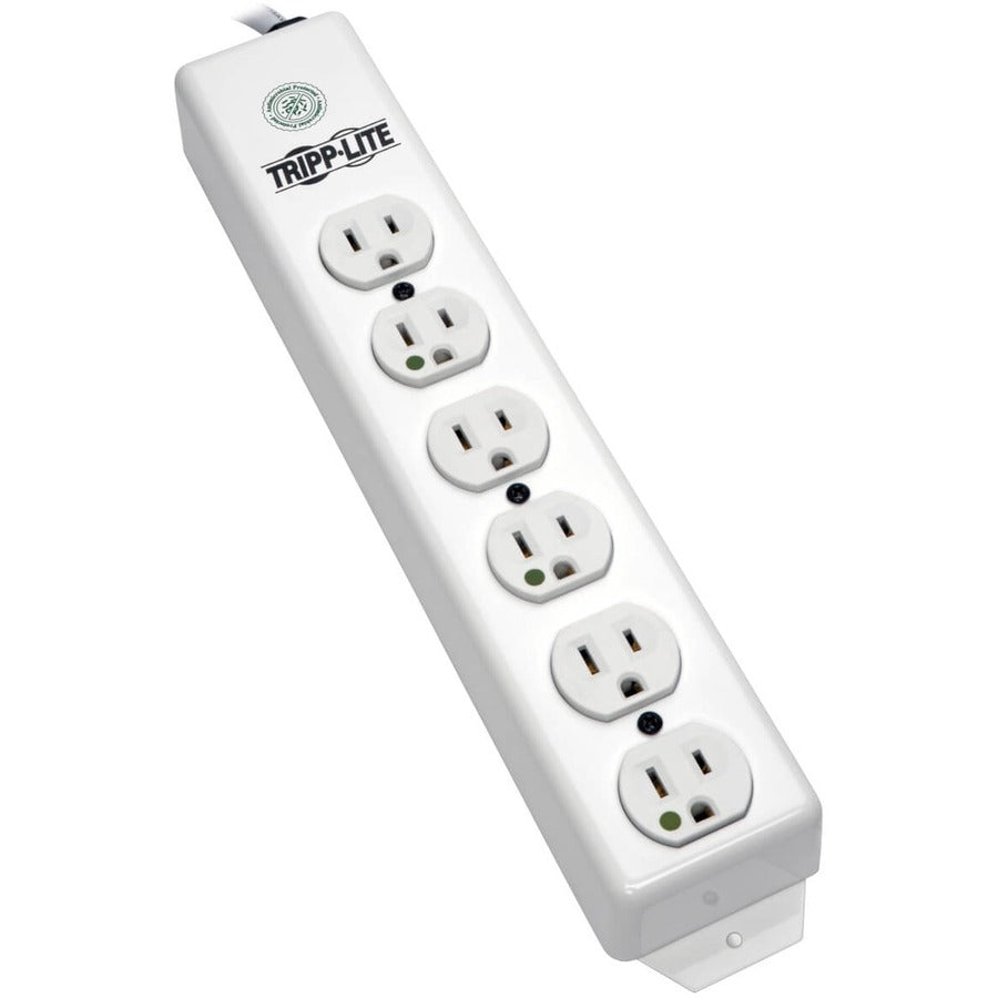 Tripp Lite by Eaton Safe-IT Medical-Grade Power Strip UL 1363 6x Hospital-Grade Outlets Antimicrobial 1.5 ft. (0.45 m) Cord