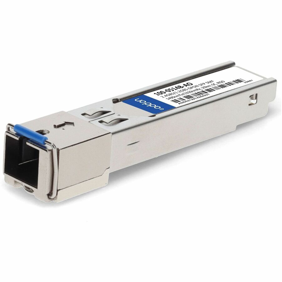 AddOn Calix® 100-05148 Compatible TAA 2.4Gbs/1.2Gbs GPON B+ SFP Transceiver (SMF, 1490nmTx/1310nmRx, 20km, SC, -40 to 85C)