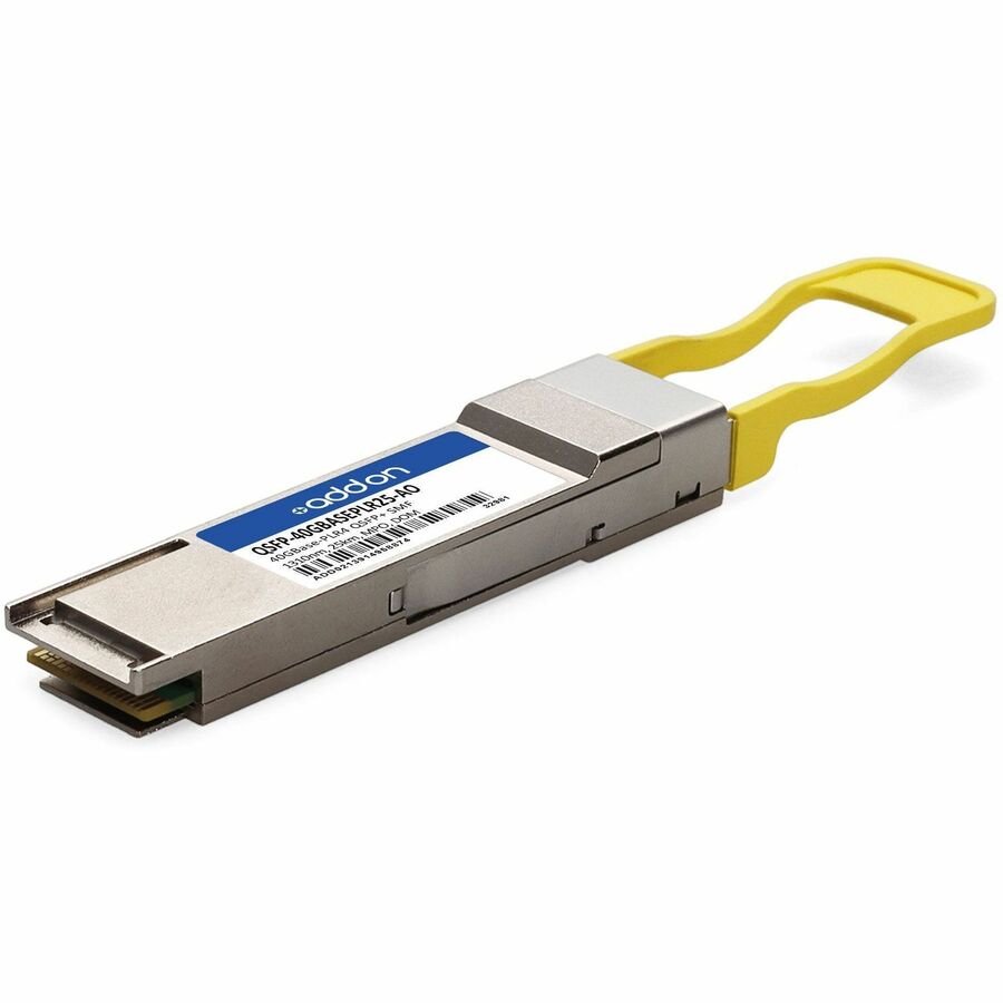 AddOn MSA and TAA 40GBase-PLR4 QSFP+ Transceiver (SMF, 1310nm, 25km, MPO, DOM)
