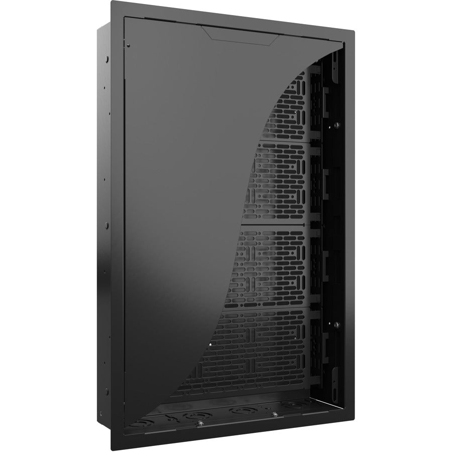 Chief Proximity X-Large In-Wall Storage Box - With Flange, Cover, and Lever Lock - Black