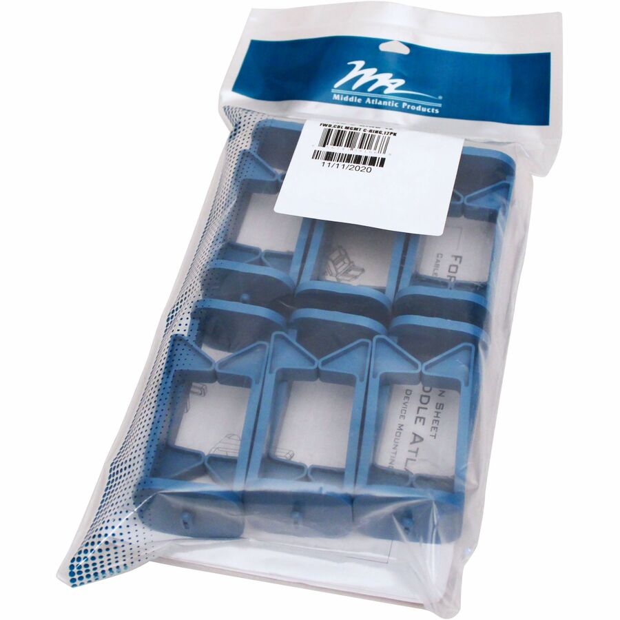 Middle Atlantic Forward C Style Ring Cable Management - C Shaped - 12 Pack
