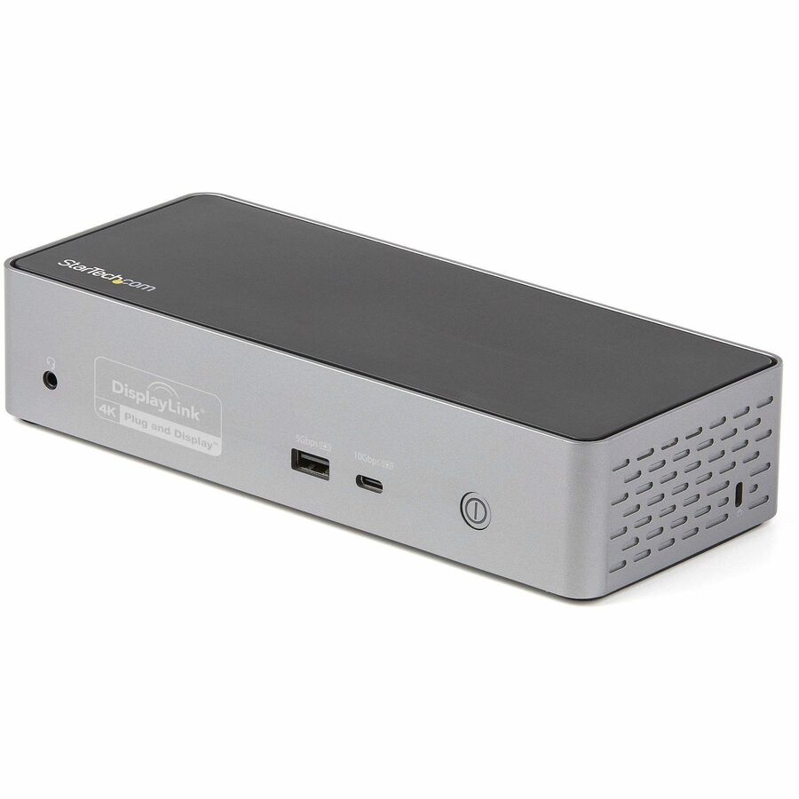 StarTech USB-C Dock, 4K 60Hz Quad Monitor DisplayPort & HDMI, Universal USB C Docking Station, 100W Power Delivery, USB Hub 1C/3A, GbE