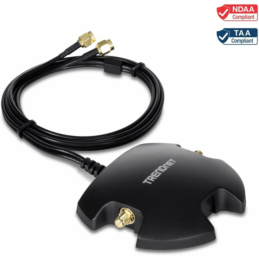 MAGNETIC DUAL ANTENNA MOUNTING BASE RP-SMA FEMALE WITH RP-SMA MALEEXTENSION CABL