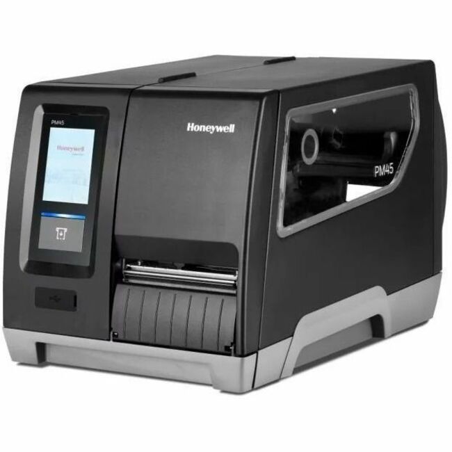 HONEYWELL PM45A INDUSTRIAL PRINTER - FULL TOUCH DISPLAY, ETHERNET, FIXED HANGER,