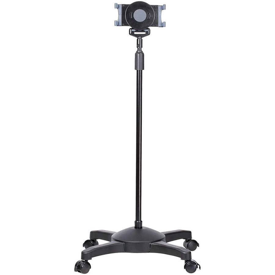 StarTech Mobile Tablet Stand with wheels, Height Adjustable Cart, Universal Rolling Tablet Stand for 7 - 11in w/ Detachable Holder, TAA
