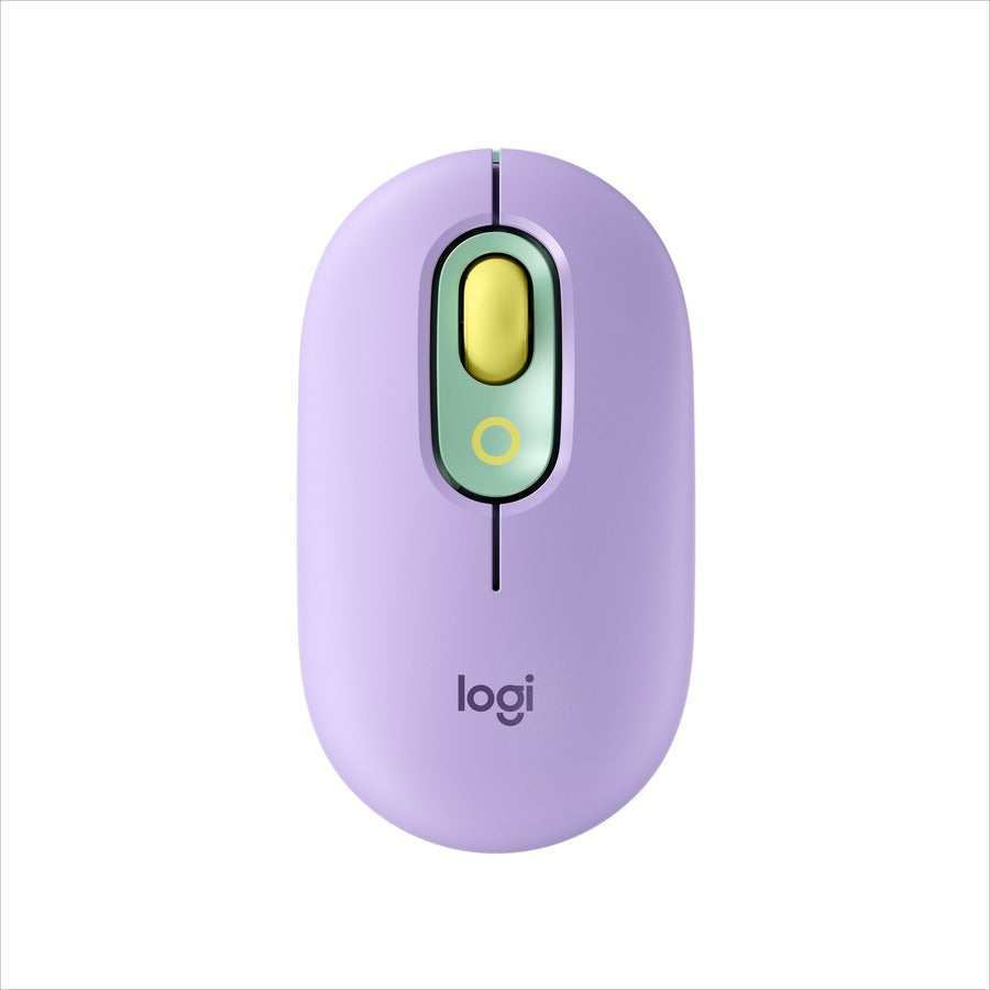 Logitech POP Mouse, Compact and Portable Wireless Bluetooth Mouse With Programmable Buttons and Quiet Clicks, Lilac