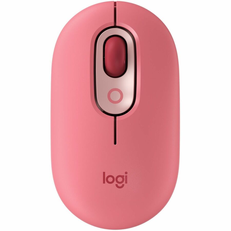 Logitech POP Mouse, Wireless Mouse with Customizable Emojis, SilentTouch Technology, Precision/Speed Scroll, Heartbreaker Rose