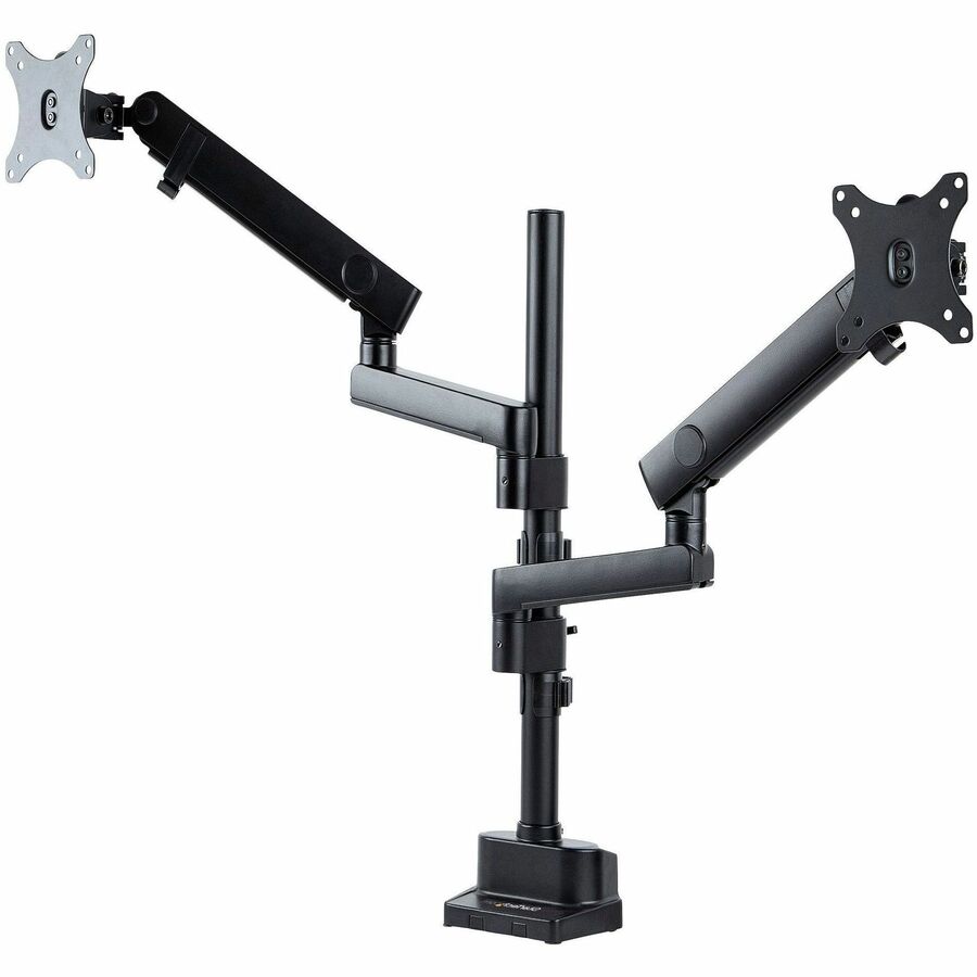 StarTech Desk Mount Dual Monitor Arm, Height Adjustable Monitor Mount for 2x VESA Displays up to 32" (17.6lb/8kg), Mechanical Spring