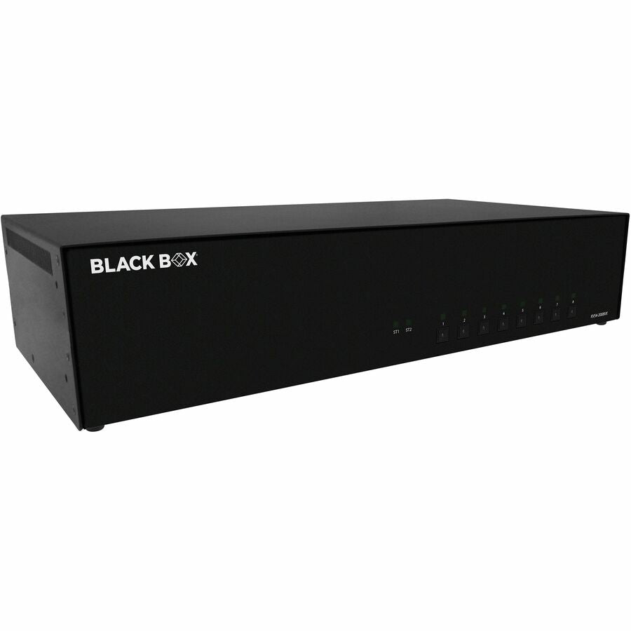 Black Box KVM Switch, NIAP 4.0 Certified - 8-Port, Dual-Monitor, DisplayPort, CAC