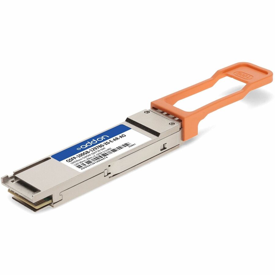 AddOn Arista Networks® Compatible TAA 100GBase-OWDM QSFP28 Transceiver O-Band Channel OW297 50GHz (SMF, 1297.80nm, 20km, LC, DOM, -5 to +80C)