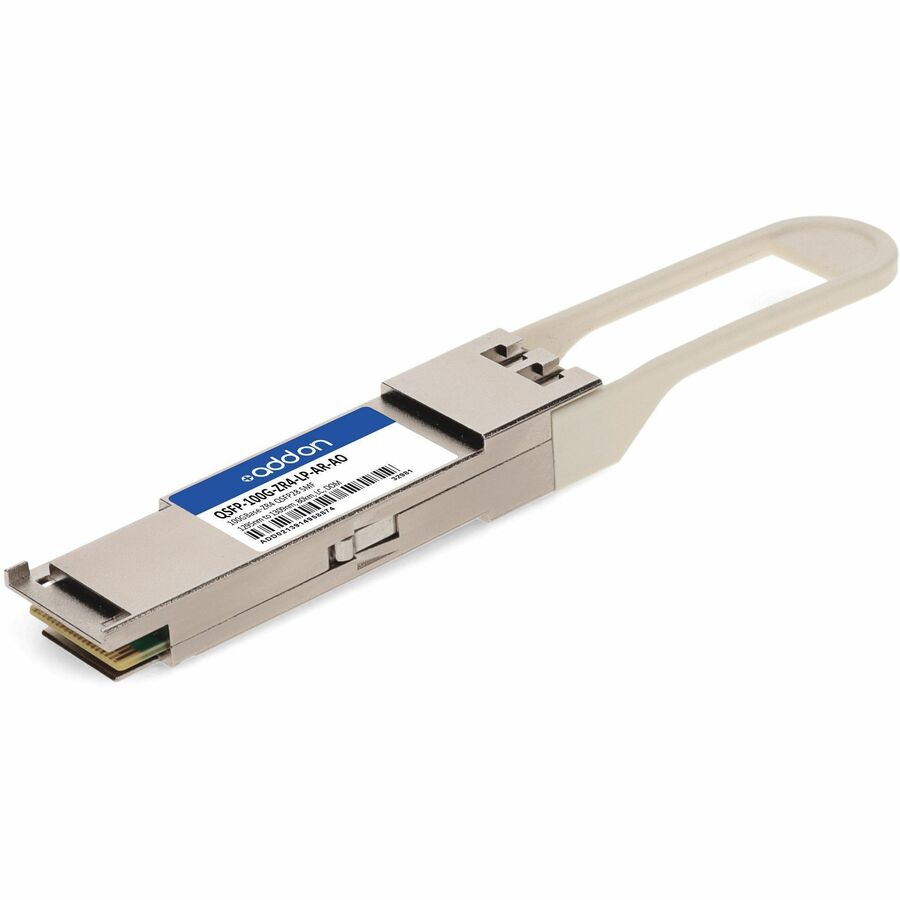 AddOn Arista Networks® QSFP-100G-ZR4-AR Compatible TAA 100GBase-ZR4 QSFP28 Transceiver Low Power (SMF, 1295nm to 1309nm, 80km, LC, DOM)