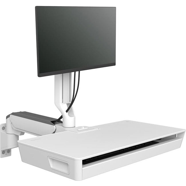 Ergotron CareFit Mounting Arm for Keyboard, Monitor, LCD Monitor - White