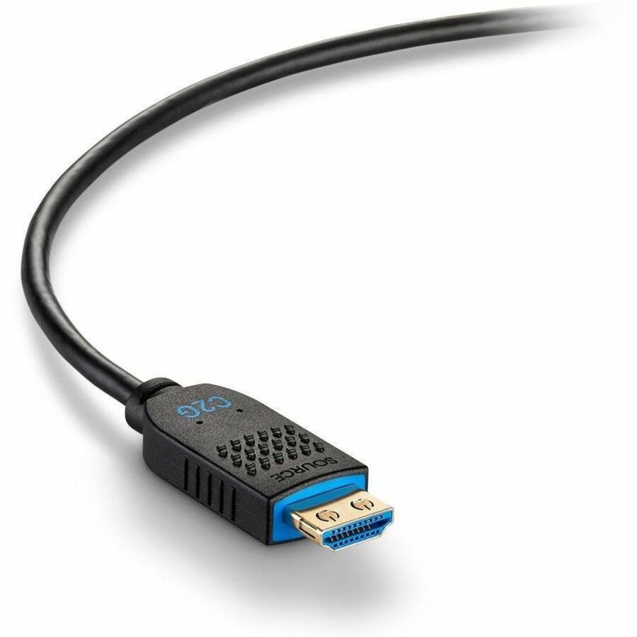 C2G 35ft Performance Series High Speed HDMI Cable - Active Optical Cable - Plenum Rated - 4K 60Hz - M/M - Black
