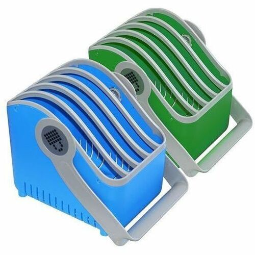 THIS SET OF TWO SMALL DEVICE BASKETS BY LOCKNCHARGE ACCOMMODATE MOBILE DEVICES U