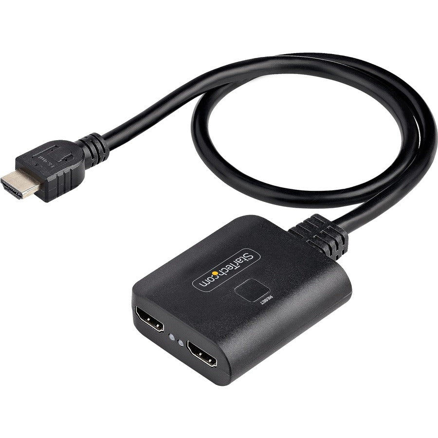 StarTech 2-Port HDMI Splitter, 4K 60Hz HDMI 2.0 Video, 4K HDMI Splitter 1 In 2 Out, 1x2 HDMI Display/Output Splitter, HDR/HDCP
