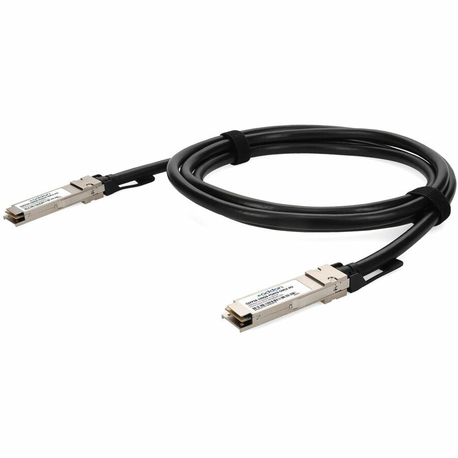 AddOn MSA Compliant 100GBase-CU QSFP28 to QSFP28 Direct Attach Cable (Passive Twinax, 0.5m, Infiniband EDR, 30AWG, LSZH)