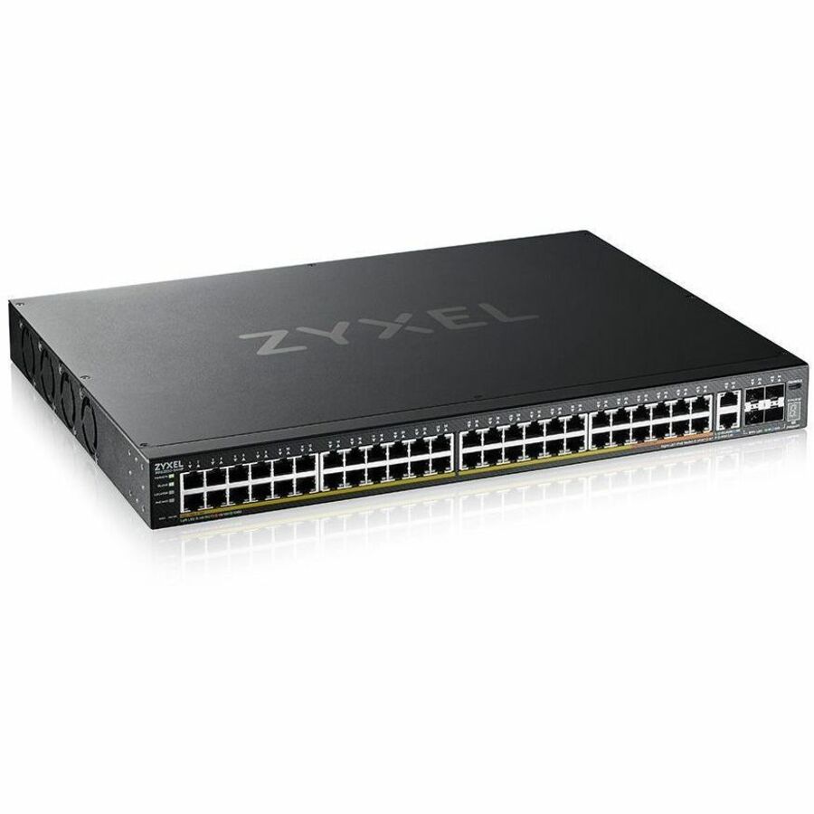 ZYXEL XGS2220-54HP 48-Port Gigabit L3 Managed and Nebula Pro Cloud Managed Switch | 40 PoE+ / 10 PoE++ Ports at 600W with 4 SFP+ 10G Uplinks and 2 10G Ethernet Ports