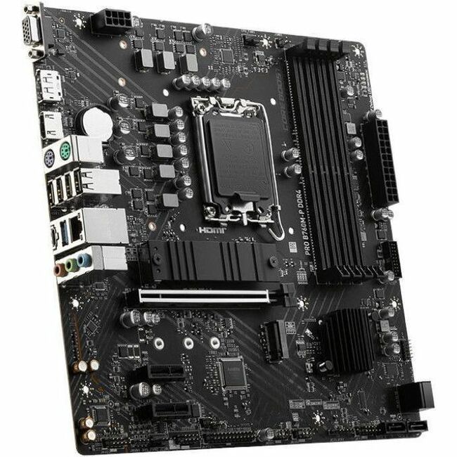 MSI Pro PRO B760M-P DDR4 Gaming Desktop Motherboard - Intel B760 Chipset - Socket LGA-1700 - Mini ATX
