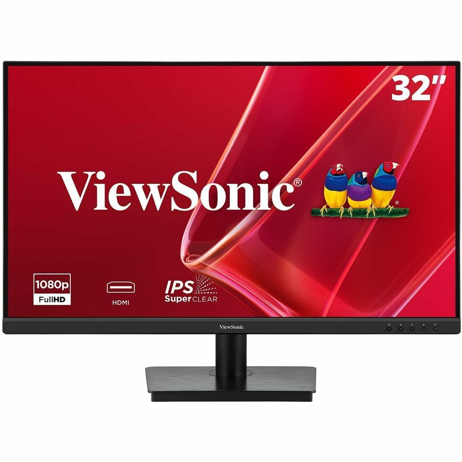 ViewSonic VA3209M 32 Inch 1080p Monitor, IPS Display with Thin Bezels for Productive Office Setups, Built-in Speakers, Advanced Ergonomics, HDMI, and VGA Inputs