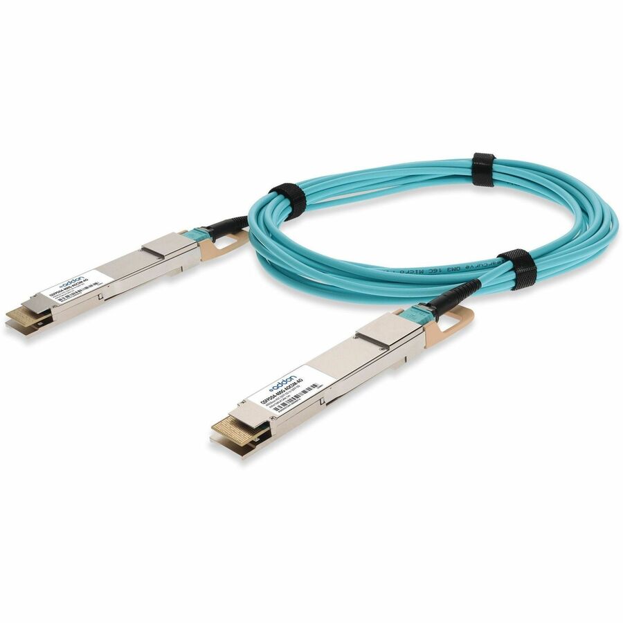 AddOn MSA Compliant 400GBase-AOC QSFP-DD to QSFP-DD Active Optical Cable (850nm, MMF, 5m)