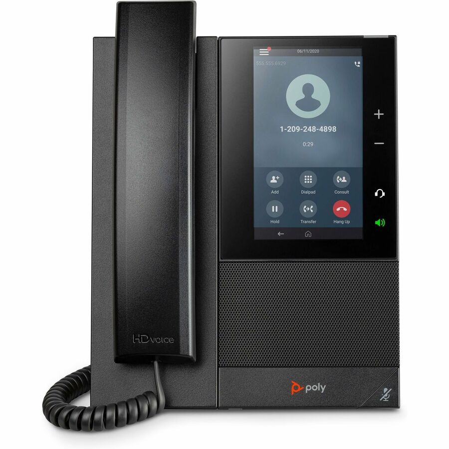 Poly CCX 505 Business Media Phone with Open SIP and PoE-enabled GSA/TAA