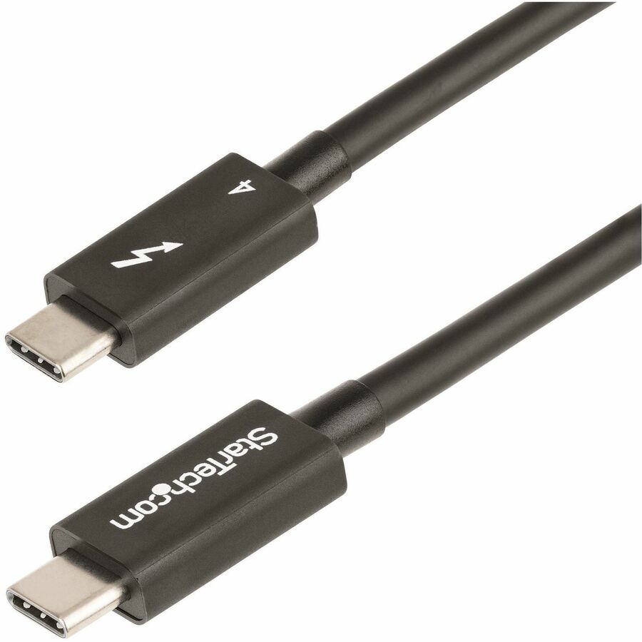 StarTech 3ft (1m) Thunderbolt 4 Cable, 40Gbps, 100W PD, 4K/8K Video, Intel-Certified, Compatible w/Thunderbolt 3/USB 3.2/DisplayPort