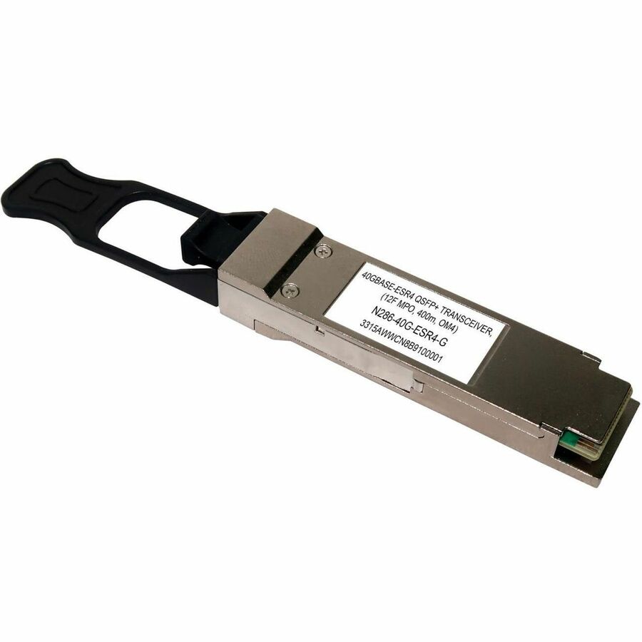 Tripp Lite by Eaton QSFP-40G-SR4 QSFP+ Transceiver - 40GBase-SR4, MTP/MPO MMF, 40 Gbps, 850 nm, 400 m (1312 ft.)