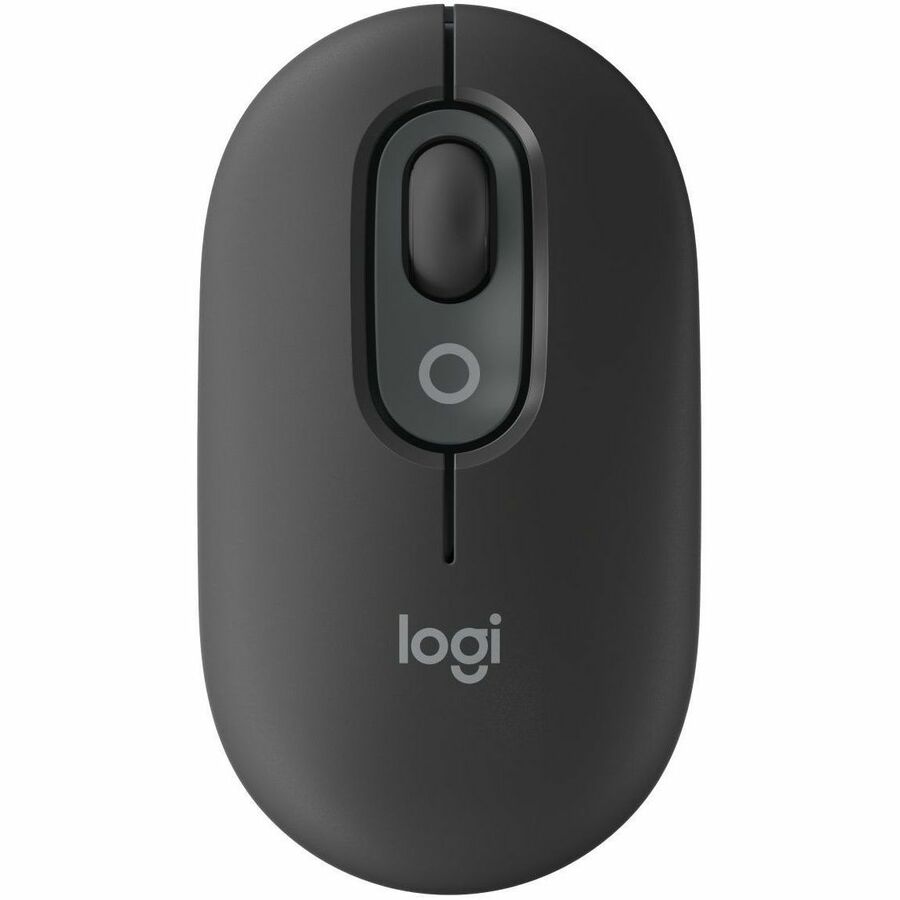 Logitech POP Mouse, Compact and Portable Wireless Bluetooth Mouse With Programmable Buttons and Quiet Clicks, Graphite