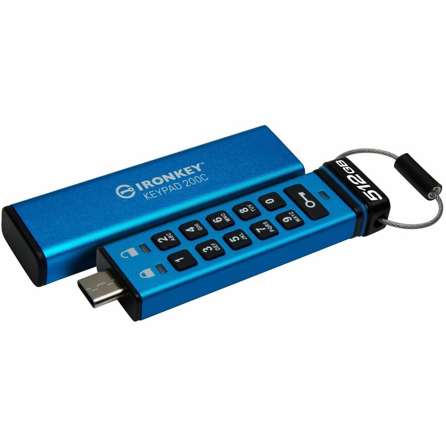 512GB USB-C IRONKEY KEYPAD 200C, FIPS 140-3 LVL 3