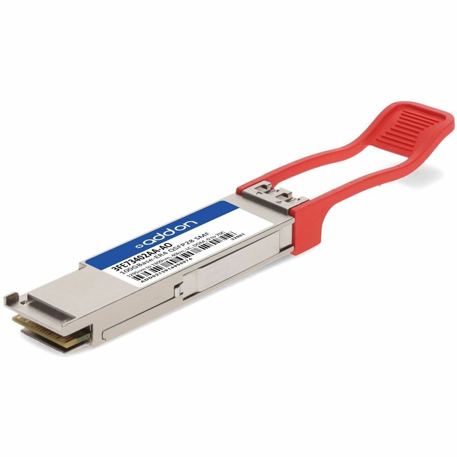 AddOn Alcatel-Lucent Nokia® 3FE73402AA Compatible TAA 100GBase-ER4 QSFP28 Transceiver (SMF, 1295nm to 1309nm, 40km, LC, DOM)