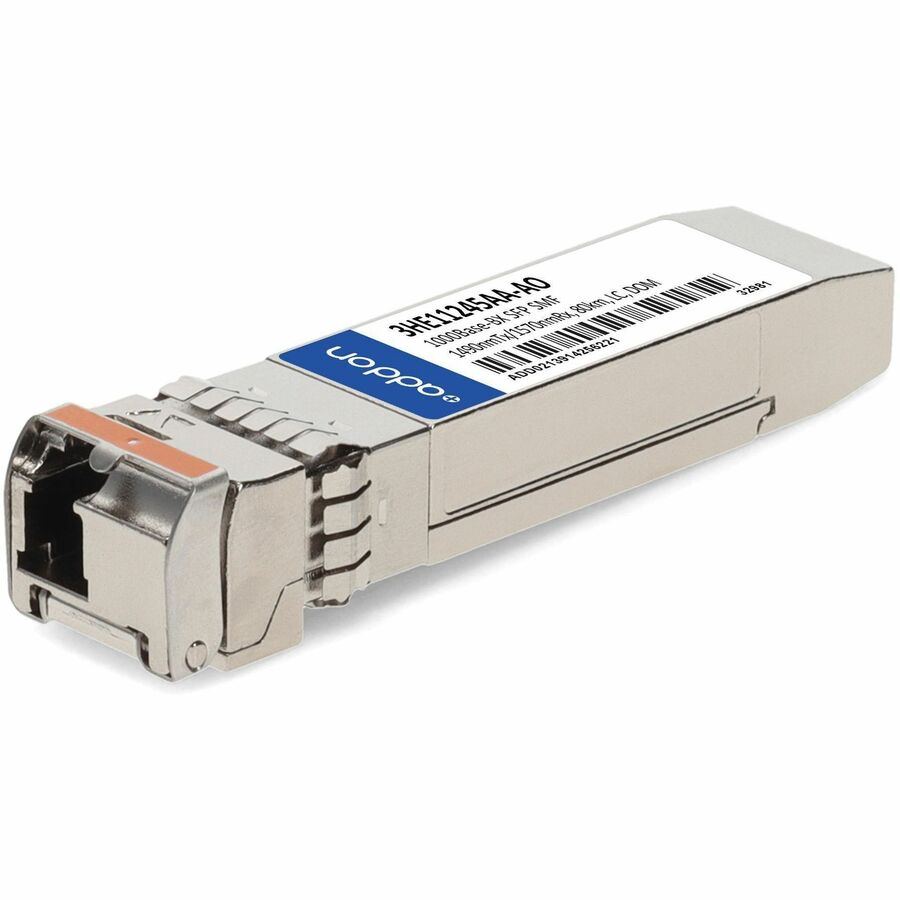 AddOn Alcatel-Lucent Nokia® 3HE11245AA Compatible TAA 1000Base-BX SFP Transceiver (SMF, 1490nmTx/1570nmRx, 80km, LC, DOM)
