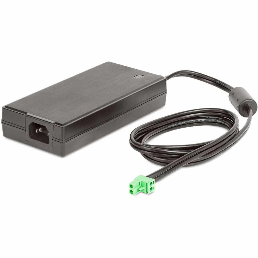 StarTech 160W Universal DC Power Adapter (24V/6.6A), External AC/DC Power Supply for USB Hubs, 2/3-Pin Terminal Blocks, International