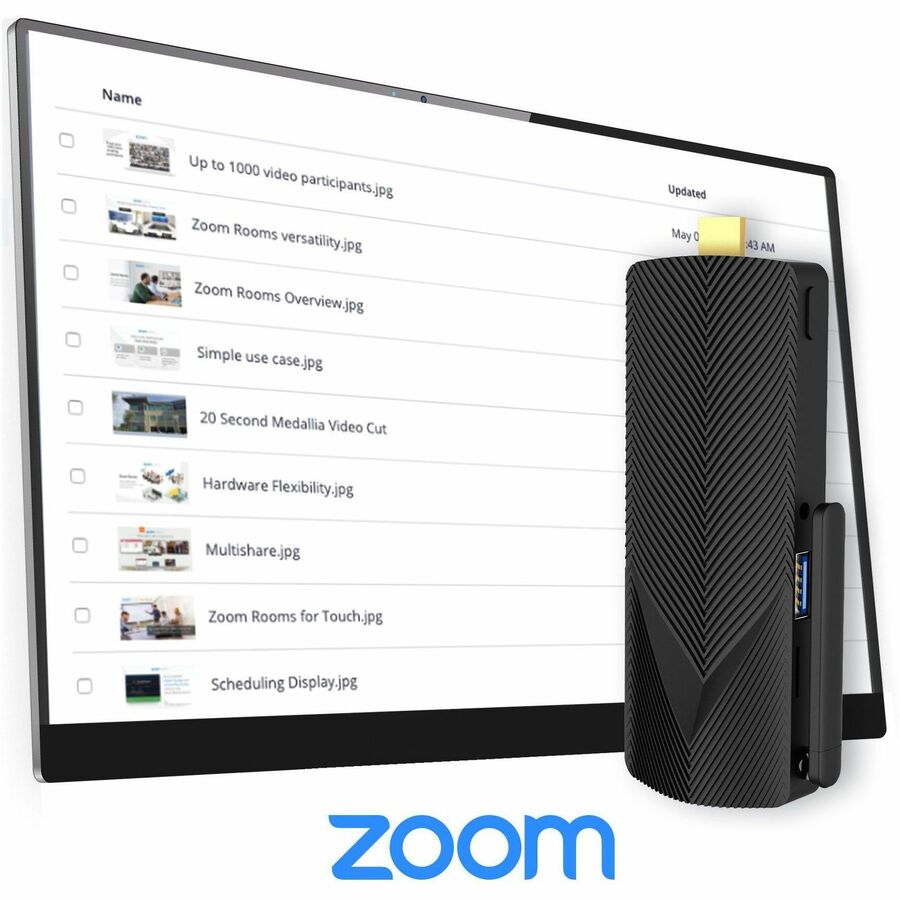 Azulle Access Pro Mini PC Stick - Alder Lake N100 - 8GB/128GB - Fanless Technology - Zoom Ready - WiFi 6 - 4K@60FPS - Digital Signage