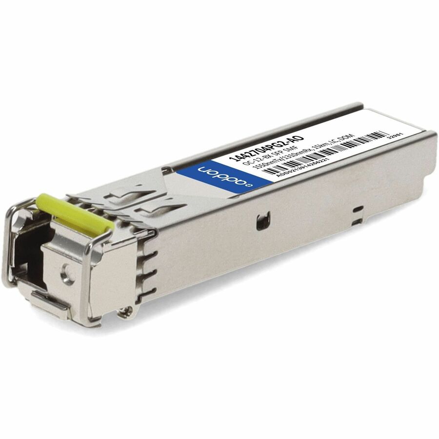 AddOn ADTRAN® 1442704PG2 Compatible TAA OC-12-BX SFP Transceiver (SMF, 1550nmTx/1310nmRx, 15km, LC, DOM)