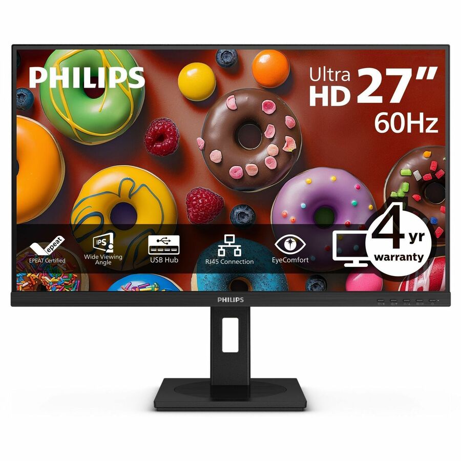 Philips 27B1U3900 27" Class 4K UHD LED Monitor - 16:9 - Textured Black