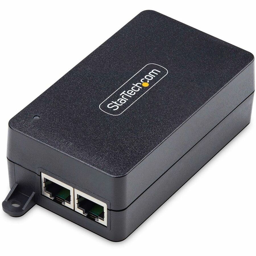 StarTech 1-Port 2.5GbE PoE+ Injector, Multi-Gigabit 10M/100M/1G/2.5G Ethernet, Midspan PoE/PoE+ (802.3af/802.3at), 30W, Unmanaged, TAA