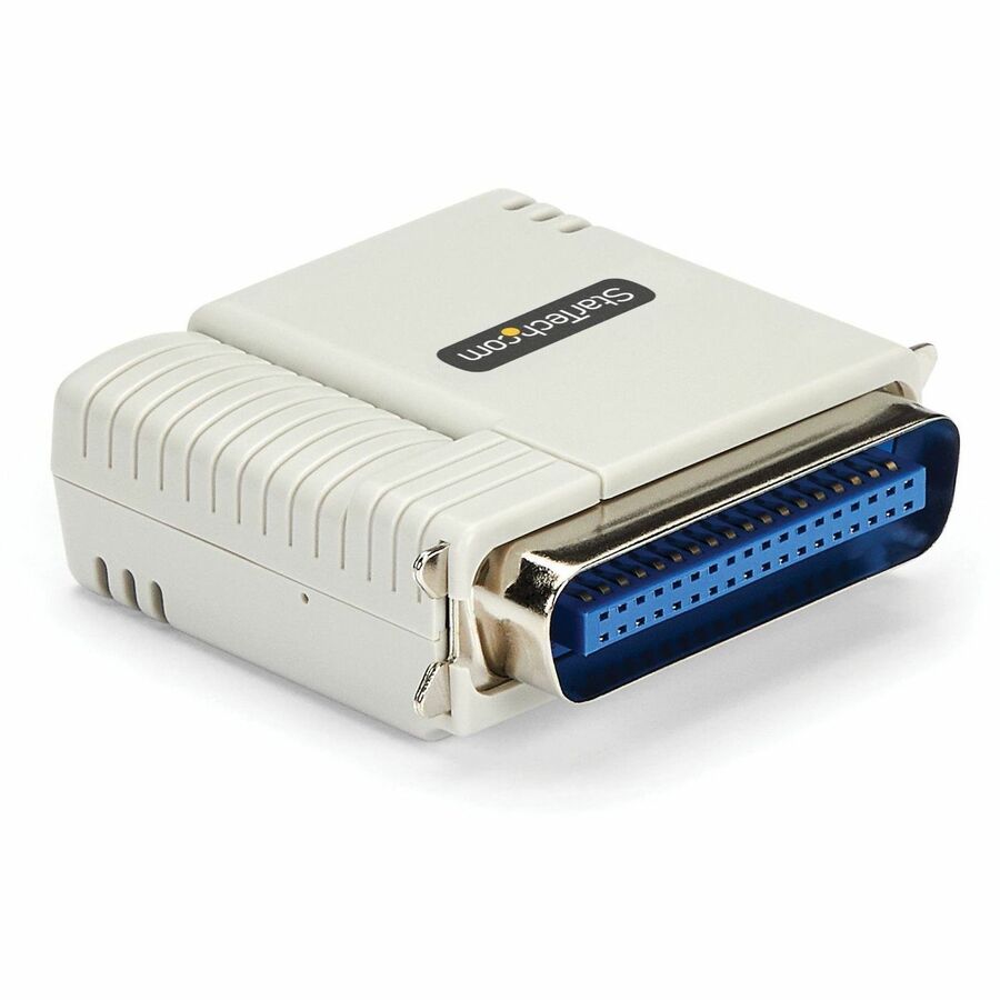 StarTech Ethernet to Parallel Network Print Server, 10/100 LAN, Windows/macOS/Linux, Centronics Ethernet Printer Server Adapter, TAA
