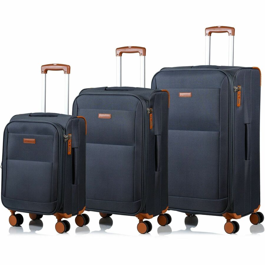 CHAMPS Classic Collection - 3-piece Softside Luggage set - Grey