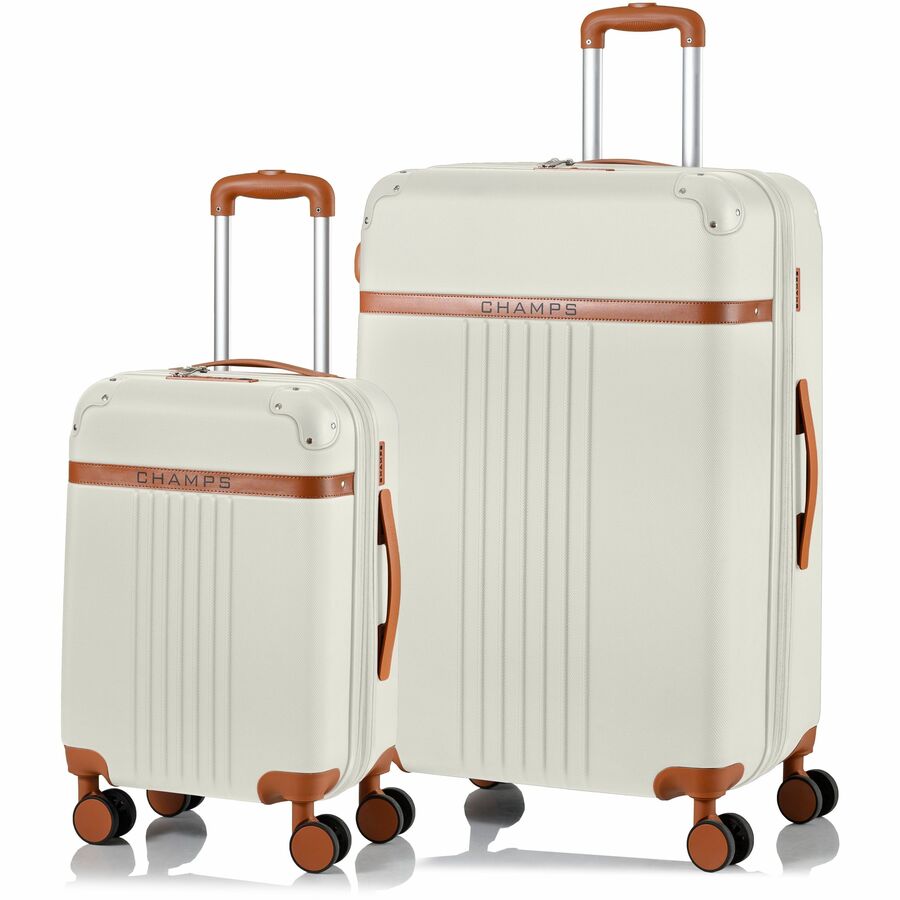 CHAMPS Vintage Collection - 2-piece Hardside Luggage set - Ivory
