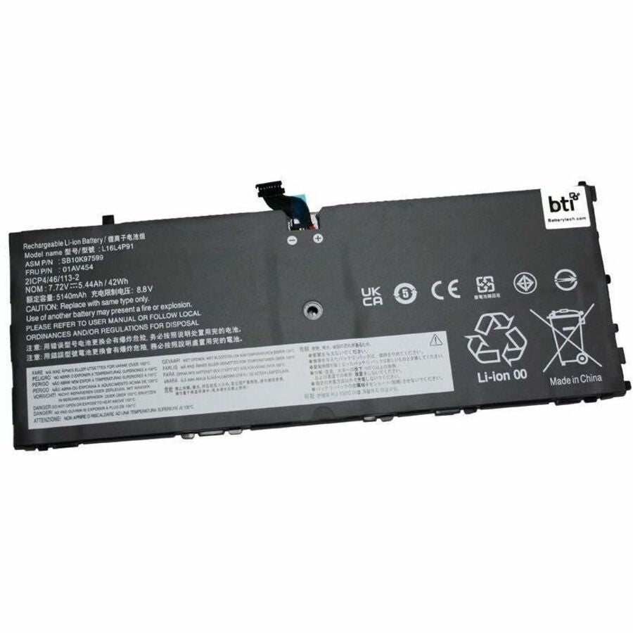 BTI 01AV454-BTI 4-CELL 7.72V LI-ION NOTEBOOK BATTERY FOR LENOVO THINKPAD X1 TABL