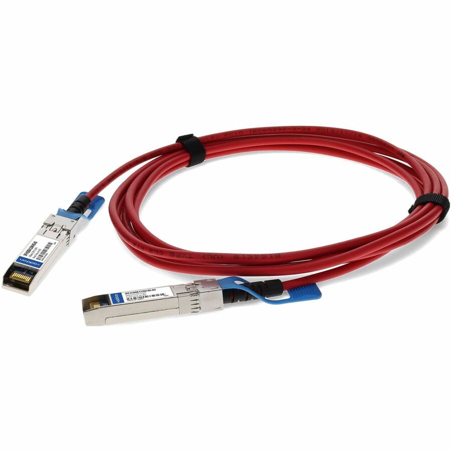 AddOn Cisco® SFP-H10GB-CU3M Compatible TAA Compliant 10GBase-CU SFP+ Red Direct Attach Cable (Passive Twinax, 3m)