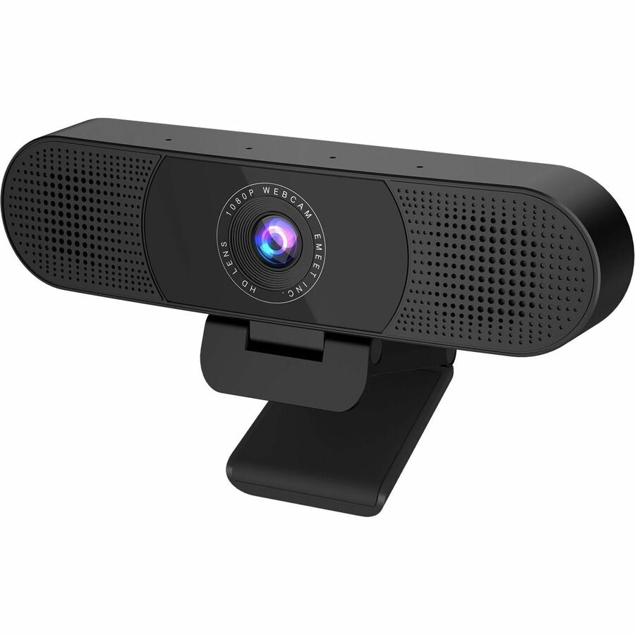 EMEET C980 Pro - Plug & Play 3 in 1 Webcam with 1080P lens, 4 Noise Reduction Mics, two 1w Speaker, and magnetic privacy cover. 60°-98° adjustable Field of View with Auto Low Light Correction for SMB Video Conferencing, Teaching, and Streaming