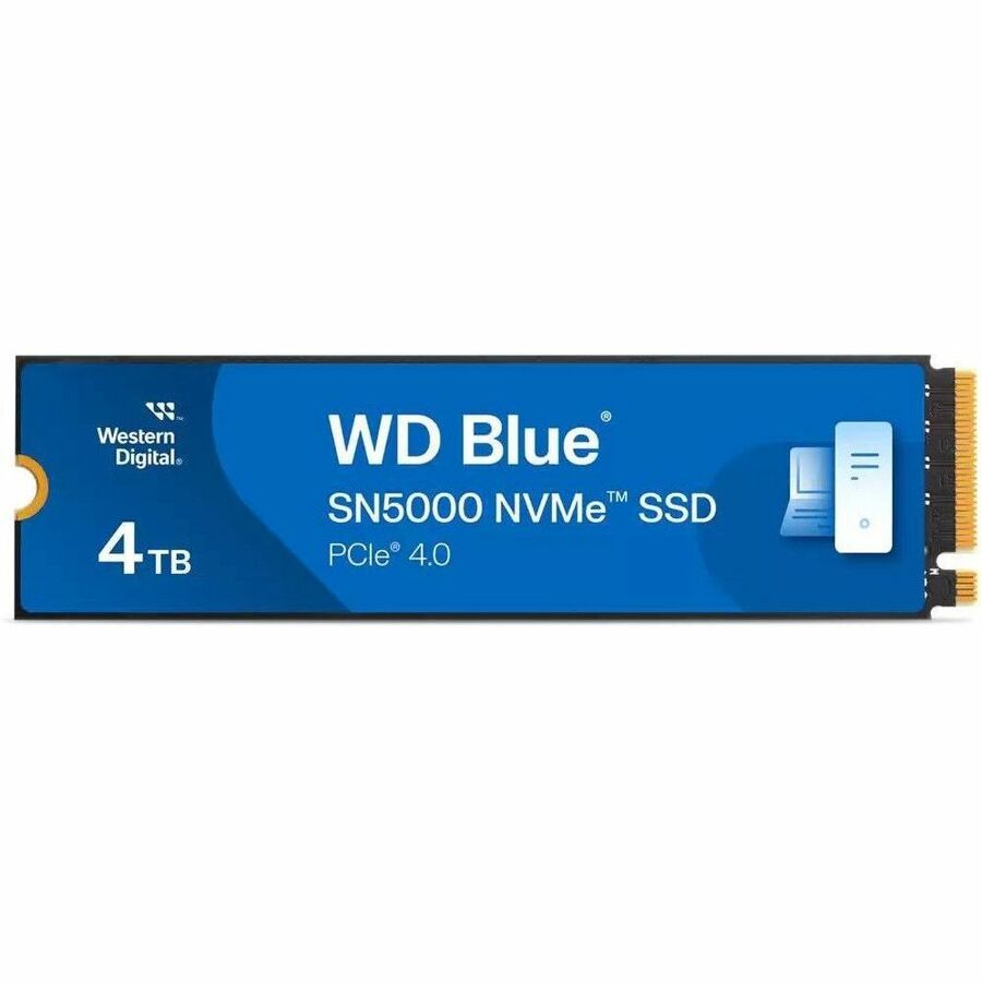 WD Blue SN5000 WDS400T4B0E-00BKY0 4 TB Solid State Drive - M.2 2280 Internal - PCI Express NVMe (PCI Express NVMe 4.0 x4)