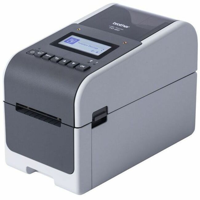 Brother TD-2350D300 Desktop, Retail, Healthcare, Warehouse, Logistic, Manufacturing, Industrial, Food Service Direct Thermal Printer - Monochrome - Desktop - Label Print - Fast Ethernet - USB - USB Host - Serial - Bluetooth 5.2 - IEEE 802.11a/b/g/n Wirele